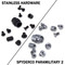 Stainless Replacement Hardware Screw Kit for Spyderco Para Military 2