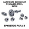Stainless Replacement Hardware Screw Kit for Spyderco Para 3 Stainless Replacement Hardware Screw Kit for Spyderco Para 3
