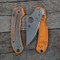 Spyderco Para 3 SKINNY Scales – Aggressive Agent Series – Clip Side Liner Delete – Cerakote