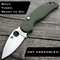 Spyderco Sage 6 S30V Knife + AWT Sage 6 Agent Scales Installed Spyderco Sage 6 S30V Knife + AWT Sage 6 Agent Scales Installed