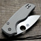 Spyderco Lil Native Scales – Aggressive Agent – Clip Side Liner Delete - Anodized