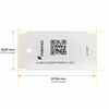 TagMatiks RFID Hang Tag dimensions—107.95 x 53.97 mm (4.25 x 2.12 inch)