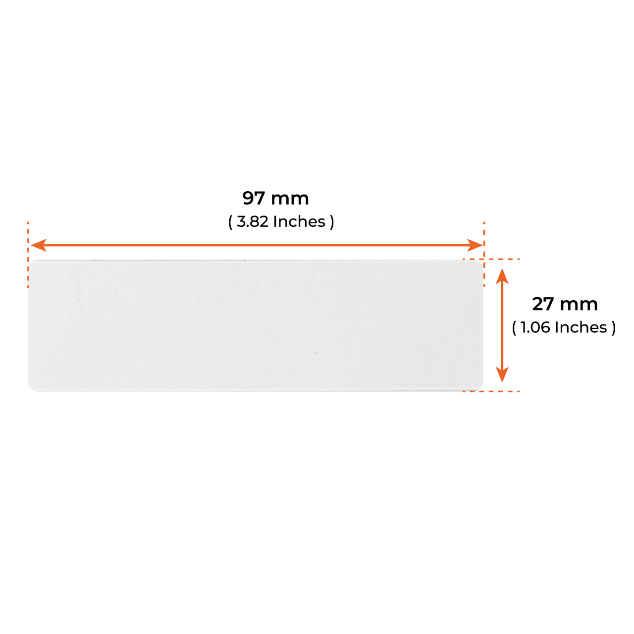 Label 97 TronRFID HD Label (97 x 27 mm)