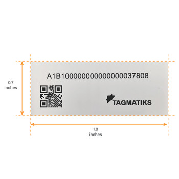 TagMatiks Pre-printed/Pre-encoded On Metal RFID Labels