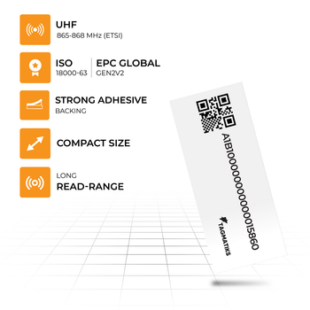 Key features of TagMatiks Pre-printed/Pre-encoded On Metal Blade II  RFID Labels