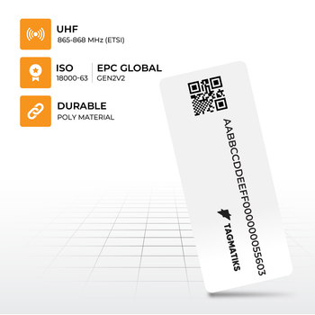 Feature image of TagMatiks Kickstart 1.75" x 0.75" Poly RFID Labels