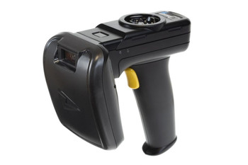 TSL 2128P Bluetooth UHF RFID Reader angled view – durable RFID handheld designed for logistics, retail, and warehouse operations