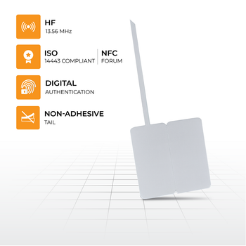 Key features of TronRFID HF Jewelry Label – HF technology, robust design, optimized for jewellery management