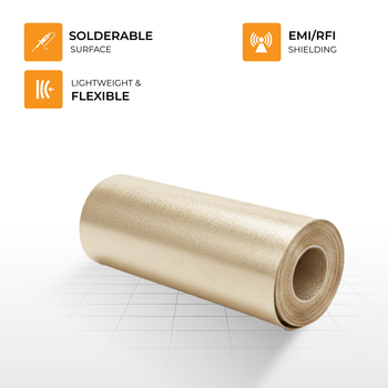 Feature image of TronRFID Copper and Tin Shielding Fabric Feature image of TronRFID Copper and Tin Shielding Fabric