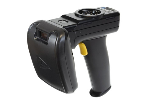 TSL 2128P Bluetooth UHF RFID Reader angled view – durable RFID handheld designed for logistics, retail, and warehouse operations