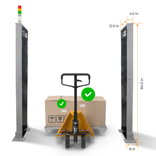 Application of TronRFID Integrated or Gate RFID Portals with stack light