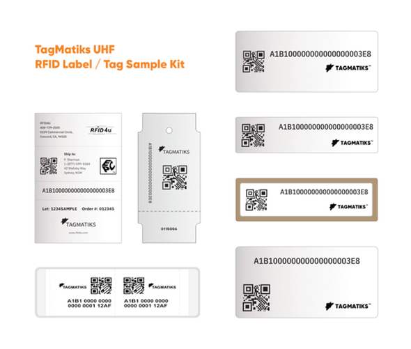 TagMatiks UHF RFID Label / Tag Sample Kit