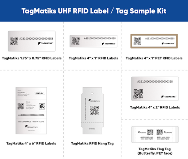 TagMatiks UHF RFID Label / Tag Sample Kit
