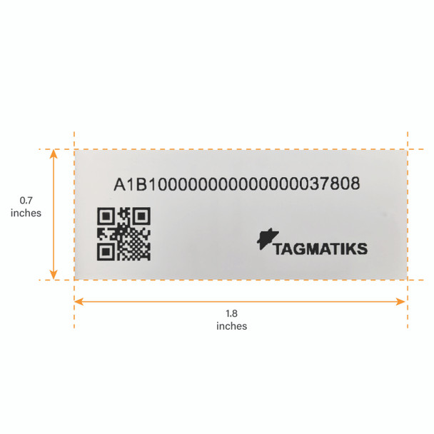 TagMatiks Pre-printed/Pre-encoded On Metal RFID Labels