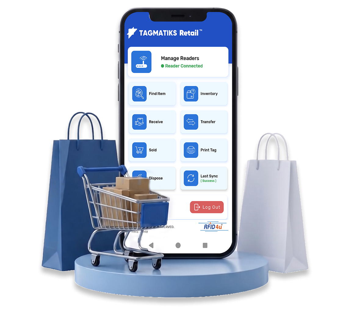 TagMatiks Retail App Mockup Showcase
