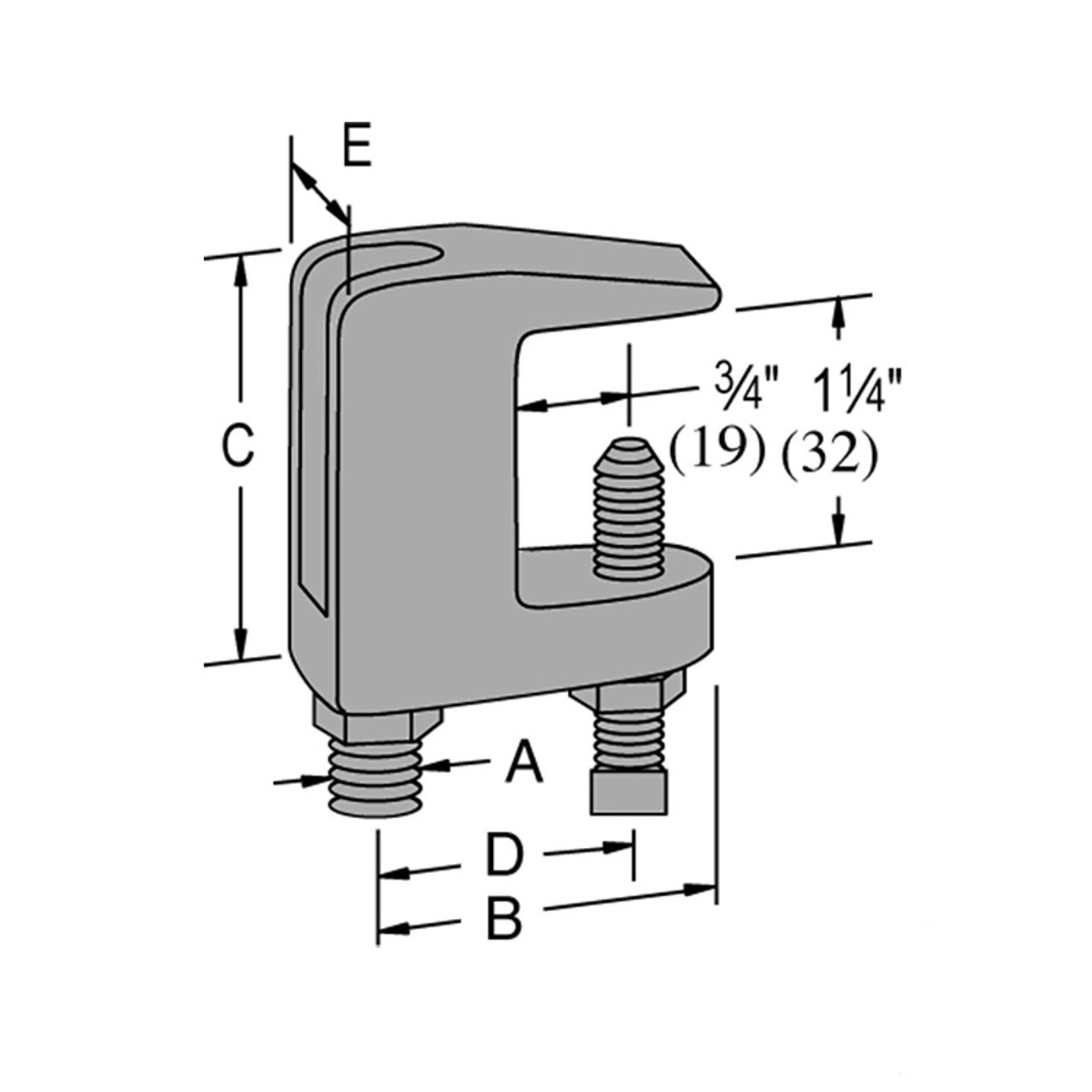 P2899 - Wide Throat Beam Clamp - Unistrut Midwest