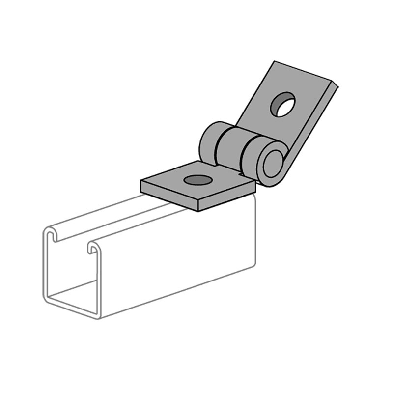 P1843 - Adjustable 2-Hole Hinge - Unistrut Midwest