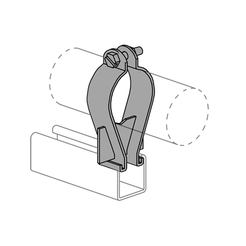 P1563 thru P1573 - Parallel Pipe Clamp - Unistrut Midwest