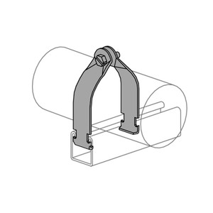 P1211 thru P1217 - Universal Pipe Clamp image P1211 thru P1217 - Universal Pipe Clamp image