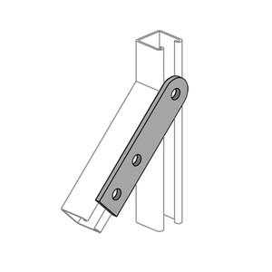 A2324 - 3 Hole Flat Plate Fitting (1-1/4" Series) image A2324 - 3 Hole Flat Plate Fitting (1-1/4" Series) image