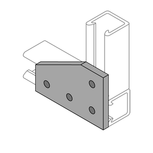 F2516 - 20P/V-2516 & 20P/V-2816L/R (grooved) - 4 Hole, Flat Plate Fiberglass Fitting image F2516 - 20P/V-2516 & 20P/V-2816L/R (grooved) - 4 Hole, Flat Plate Fiberglass Fitting image