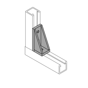 F2636 - 50PU-2636 - 2 Hole, 90° Fiberglass Fitting image F2636 - 50PU-2636 - 2 Hole, 90° Fiberglass Fitting image