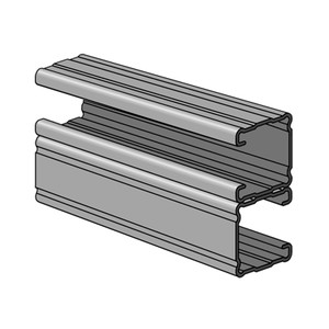 P1101B - 1-5/8" x 3-1/4", 14 Ga, Double Combination Channel image P1101B - 1-5/8" x 3-1/4", 14 Ga, Double Combination Channel image