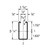 P5000KO - 1-5/8" x 3-1/4", 12 Ga, Knock Outs image dimensions standard P5000KO - 1-5/8" x 3-1/4", 12 Ga, Knock Outs image dimensions standard