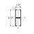 P5501WT - 1-5/8" x 4-7/8", 12 Ga, Back to Back, Slotted image dimensions standard P5501WT - 1-5/8" x 4-7/8", 12 Ga, Back to Back, Slotted image dimensions standard