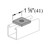 P1062, P1063, P1064, P1964 - 1 Hole Washer, Flat Plate Fitting image dimensions