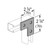 A1036 - 3 Hole Flat Plate Fitting (1-1/4" Series) image dimensions A1036 - 3 Hole Flat Plate Fitting (1-1/4" Series) image dimensions