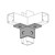 A2223 - 4 Hole Wing Shape Fitting (1-1/4" Series) image A2223 - 4 Hole Wing Shape Fitting (1-1/4" Series) image