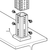 Welding Adapter ASA F 100 GPL Square vertical installation