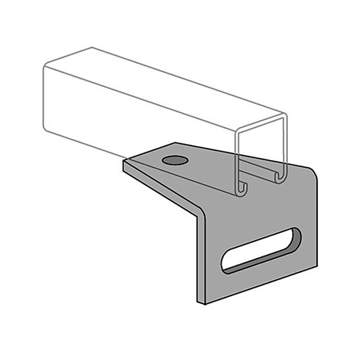 P1713 - 1 Hole, 1 Slot, 90° Fitting - Unistrut Midwest