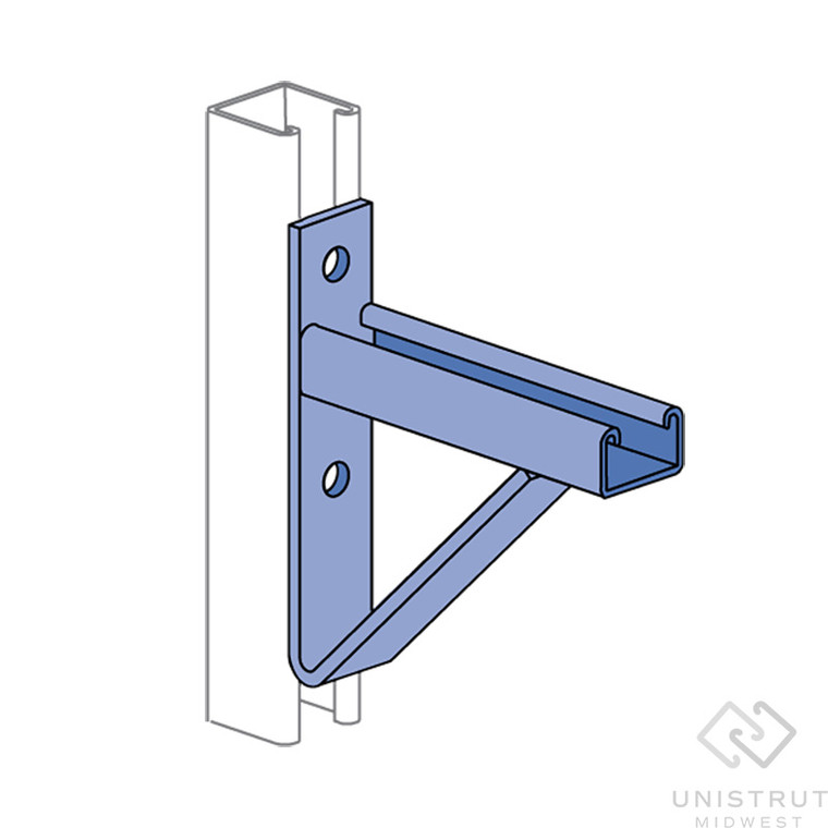 P2547 thru P2551 - 15" thru 39" Cable Tray Bracket (Slot Up) (1-5/8" Series)