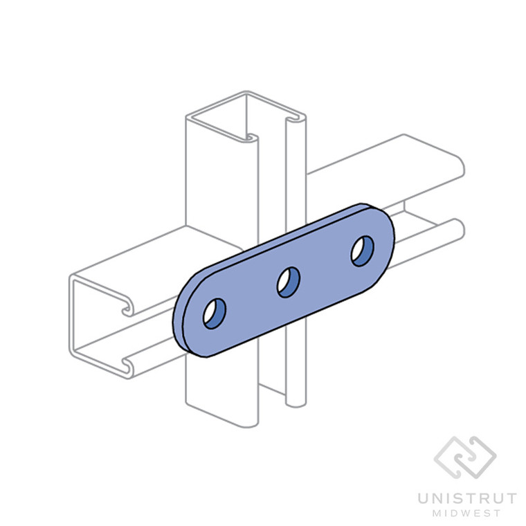 A1066 - 3 Hole Flat Plate Fitting (1-1/4" Series) image