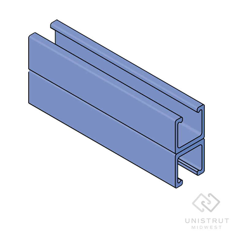 F2100SST - 20p/V-2100-SST - 1-5/8" Heavy Duty (SST Profile), Back to Back Fiberglass Channel image