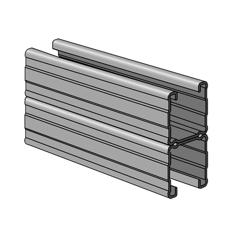 P1101 - 1-5/8" x 3-1/4", 14 Ga, Back to Back, Solid Channel image