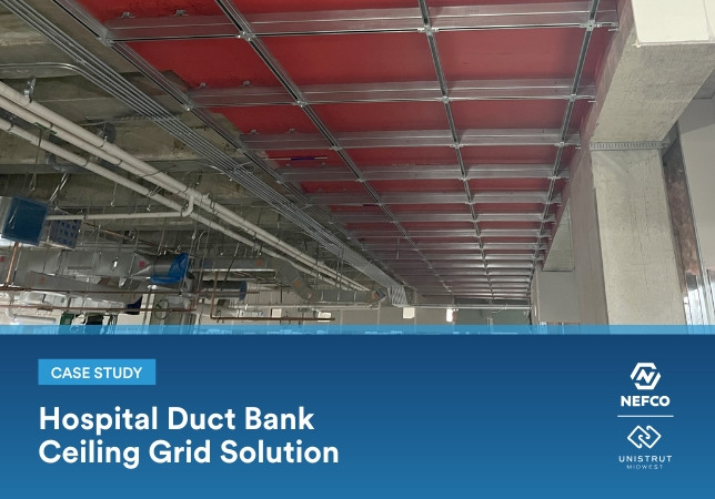 Hospital Duct Bank Ceiling Grid Solution