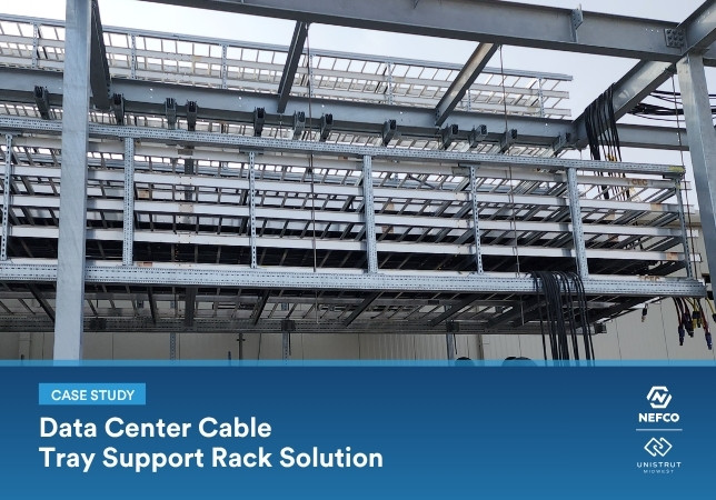Data Center Cable Tray Support Rack Solution