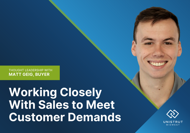 Working Closely With Sales to Meet Customer Demands