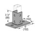 P2941 - Post Base - Unistrut Midwest