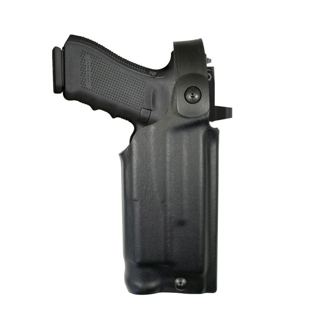 Model US-60 SRH Drop Leg Platform/Quick Release Level 2 Tactical Holster - Rail Mounted Light & RDS - Basketweave