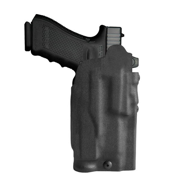 Model US-261 SRS Mid-Ride Level 2 Duty Holster - Rail Mounted Light & RDS - Leather
