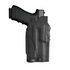 Model US-241 SRS Low-Ride Level 2 Duty Holster - Rail Mounted Light - Leather