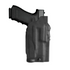 Model US-241 SRS Low-Ride Level 2 Duty Holster - Rail Mounted Light - SDR™ Plain High Gloss Black