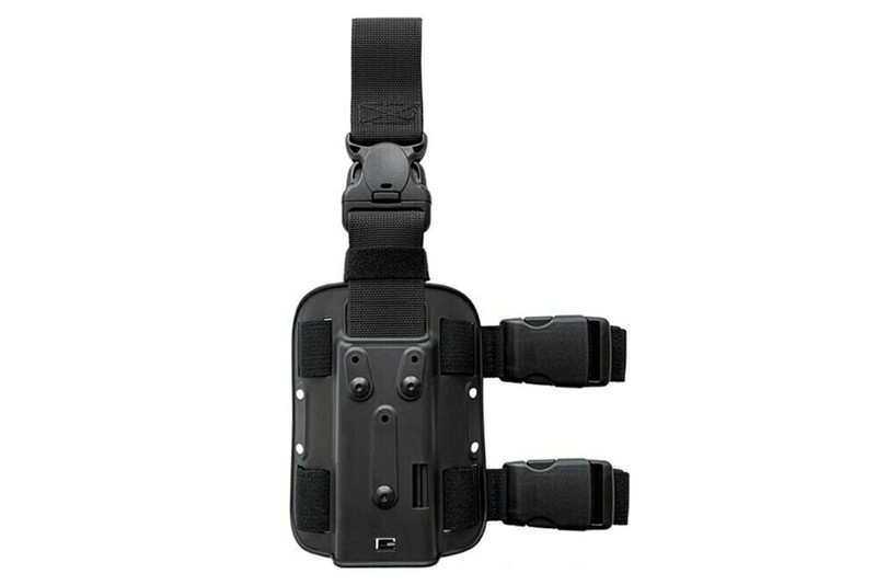 Model US-281 SRS Drop Leg Platform/Quick Release Level 2 Tactical Holster -  Rail Mounted Light