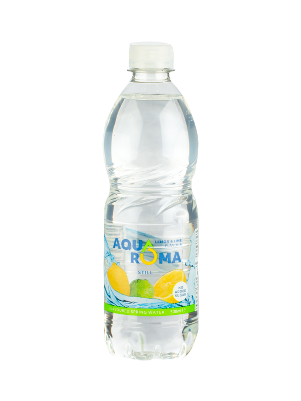 Aquaroma Lemon & Lime Flavoured Water Bottles (12 x 500ml) - JL Brooks