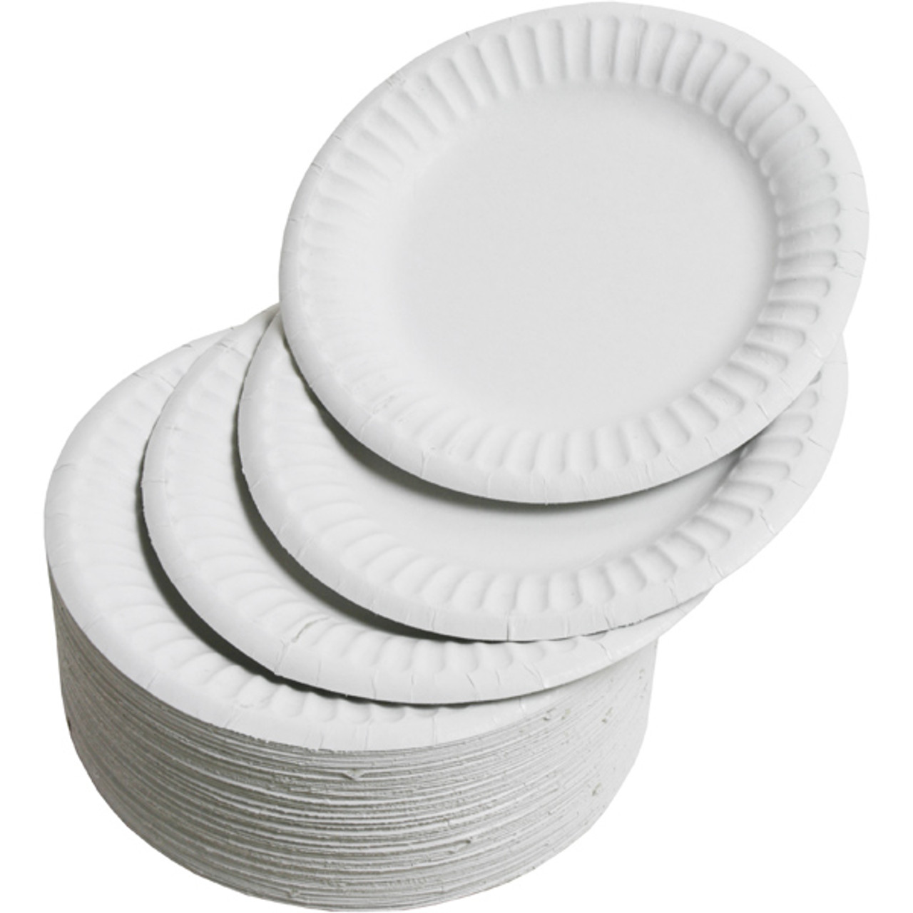 White Heavy Duty Disposable Paper Plates 9 In. 900 Pack 