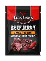 Sweet & smoky beef strips with a brown sugar & red chilli kick — high protein, bold flavour.